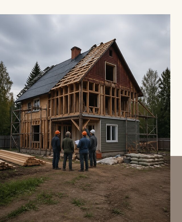 Реконструкция дачного дома в Глазове под ключ с проектом